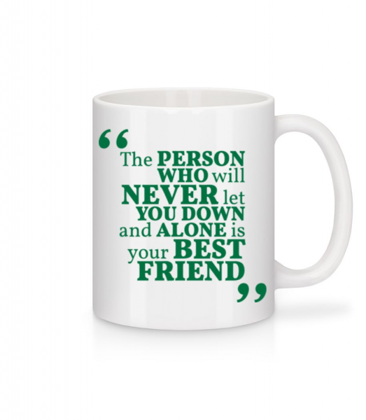 Your Best Friend - Mug en céramique blanc - Blanc - Devant