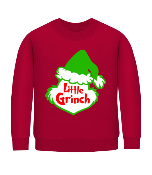 Little Grinch - Sweatshirt Enfant - Rouge - Devant