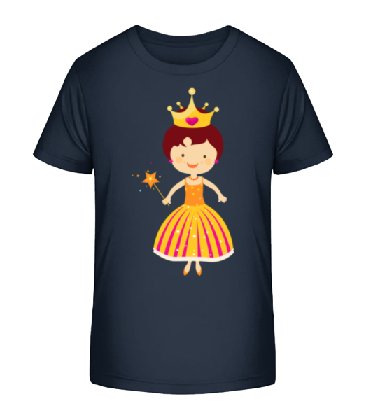 Princess Kids - T-shirt bio Enfant Stanley Stella - Bleu marine - Devant