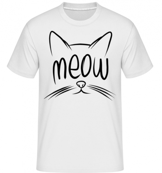Meow -  T-Shirt Shirtinator homme - Blanc - Devant