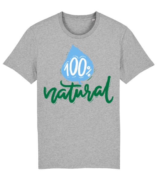 100% Natural - T-shirt bio Homme Stanley Stella - Gris chiné - Devant