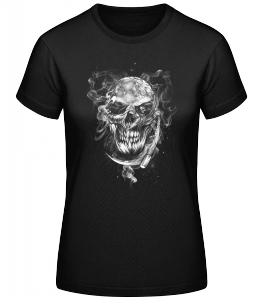 Crâne - T-shirt standard Femme - Noir - Devant