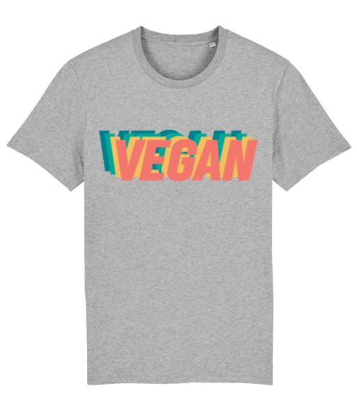 Vegan - T-shirt bio Homme Stanley Stella - Gris chiné - Devant