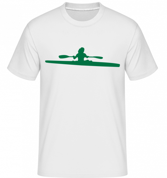 Kayak Shape Green -  T-Shirt Shirtinator homme - Blanc - Vorn
