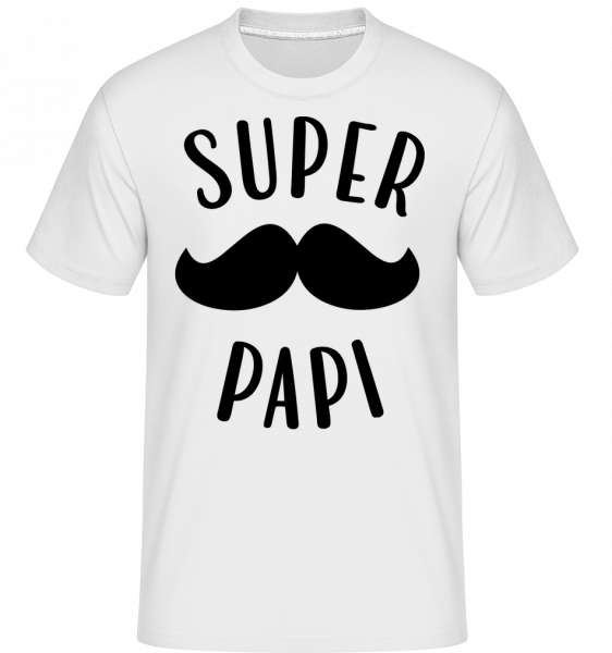 Super Papi -  T-Shirt Shirtinator homme - Blanc - Vorn