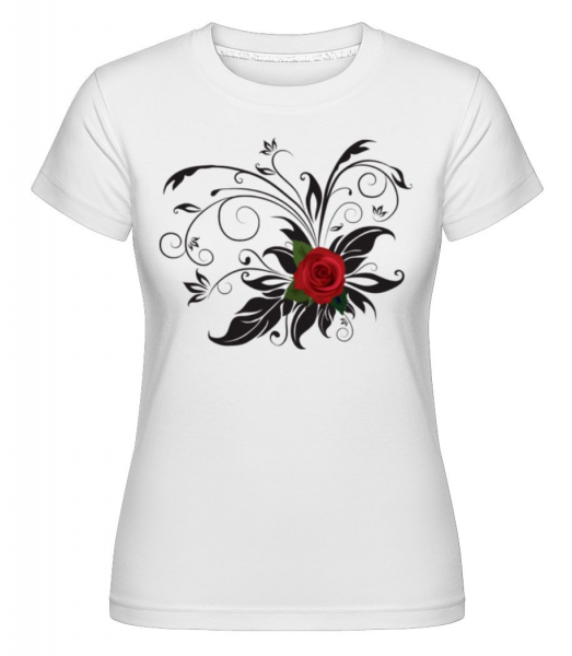 Roses Rouges -  T-shirt Shirtinator femme - Blanc - Devant