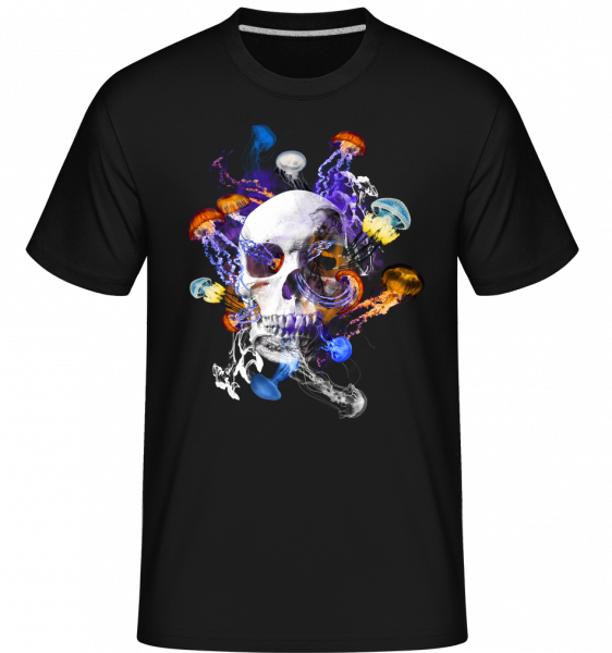 Crâne Et Méduses -  T-Shirt Shirtinator homme - Noir - Vorn