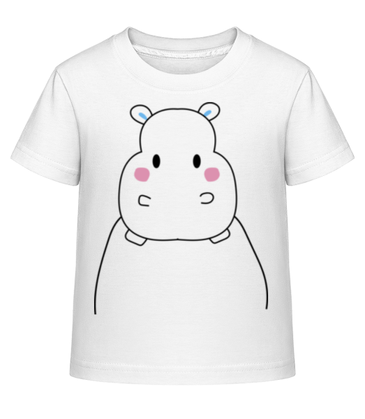 Hippopotame Mignon - T-shirt shirtinator Enfant - Blanc - Devant