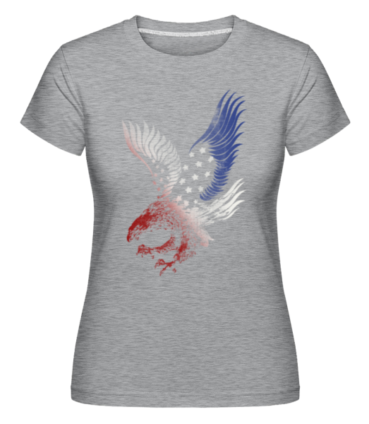 Aigle Américain -  T-shirt Shirtinator femme - Gris chiné - Devant