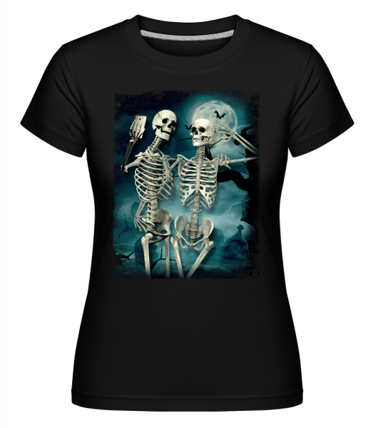 Selfie De Squelette -  T-shirt Shirtinator femme - Noir - Vorn
