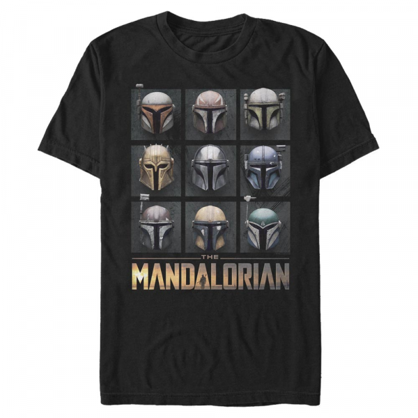 Star Wars - The Mandalorian - Mandalorian Mando Helmet Boxup - Homme T-shirt - Noir - Devant