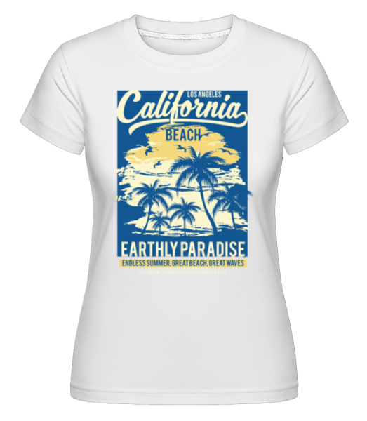 California Beach -  T-shirt Shirtinator femme - Blanc - Devant