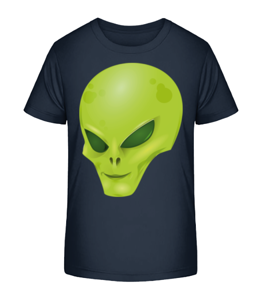 Tête D'Alien - T-shirt bio Enfant Stanley Stella - Bleu marine - Devant