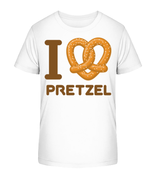 I Love Pretzel - T-shirt bio Enfant Stanley Stella - Blanc - Devant