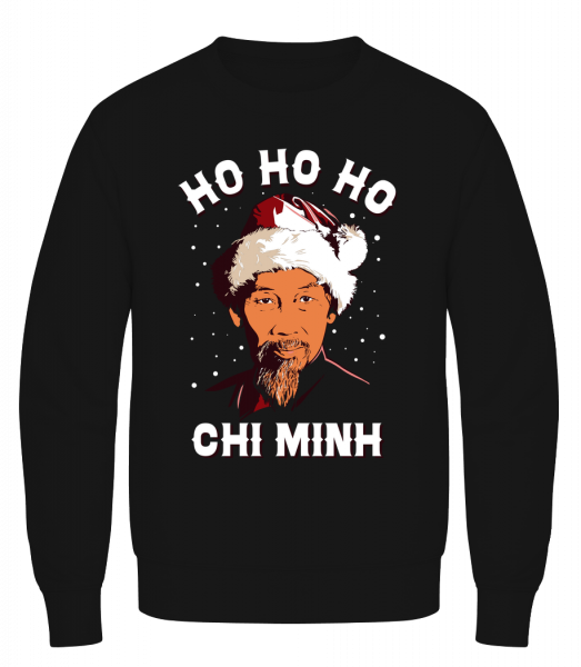 Ho Ho Ho Chi Minh - Sweatshirt Homme AWDis - Noir - Vorn