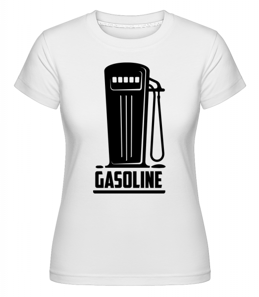 Gasoline Symbol -  T-shirt Shirtinator femme - Blanc - Vorn