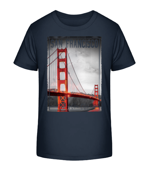 San Francisco Golden City - T-shirt bio Enfant Stanley Stella - Bleu marine - Devant
