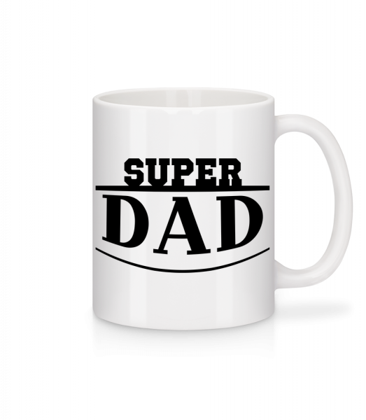 Super Dad Icon - Mug en céramique blanc - Blanc - Vorn