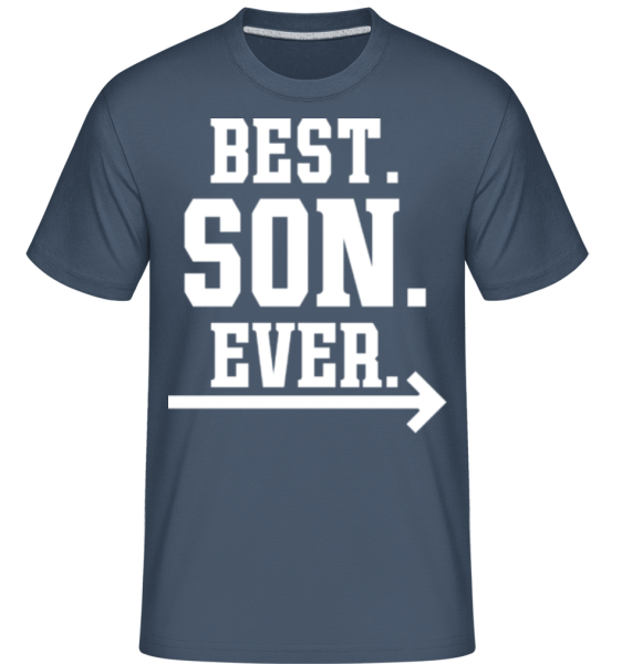 Best Son Ever -  T-Shirt Shirtinator homme - Bleu denim - Devant
