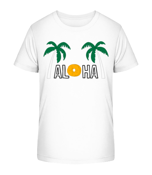 Aloha - T-shirt bio Enfant Stanley Stella - Blanc - Devant