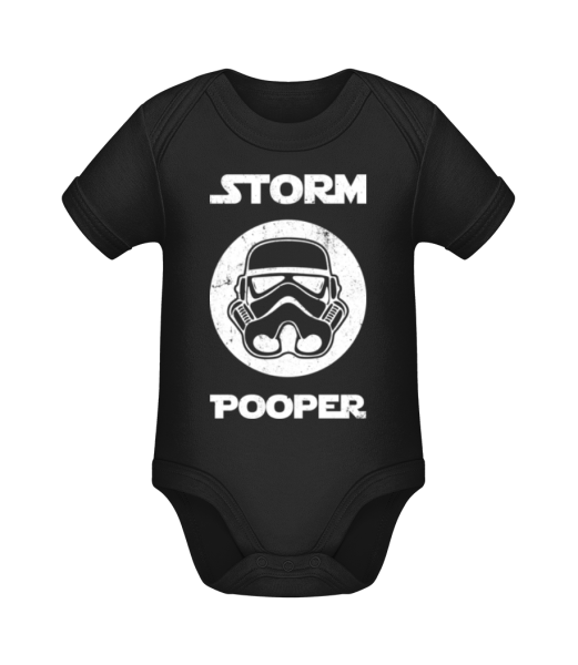 Storm Pooper - Body manches courtes bio - Noir - Devant