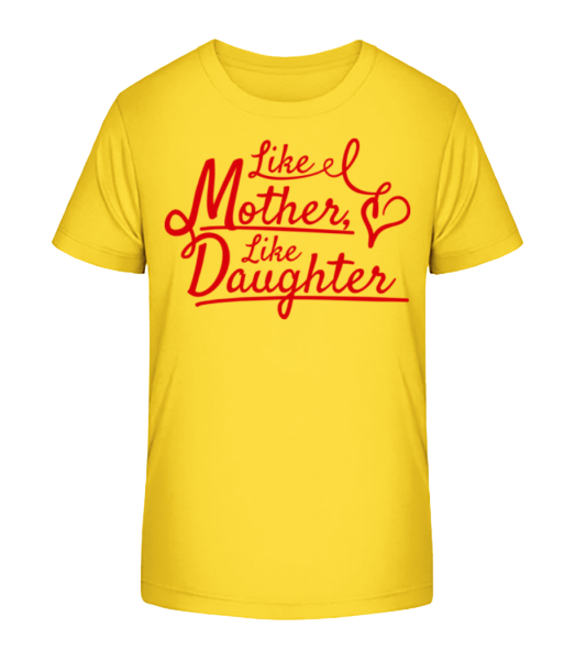 Like Mother Like Daughter - T-shirt bio Enfant Stanley Stella - Jaune - Devant