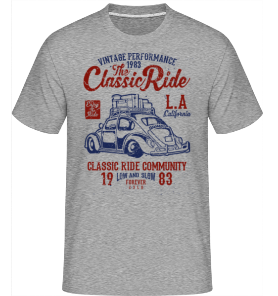 The Classic Ride -  T-Shirt Shirtinator homme - Gris chiné - Devant
