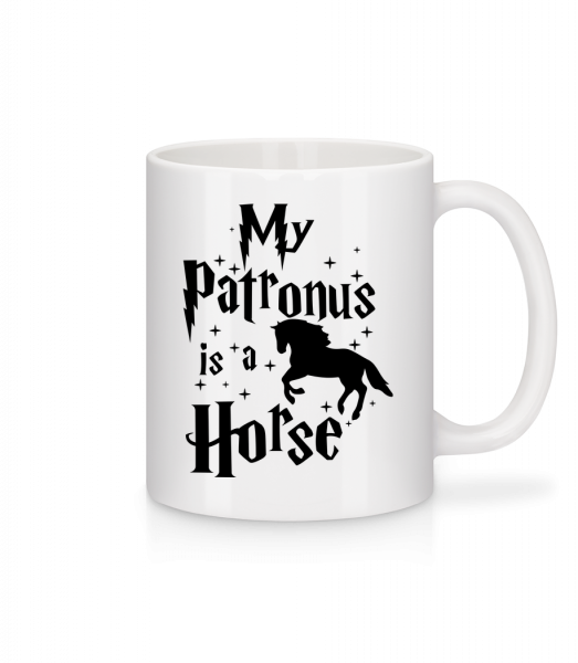 My Patronus Is A Horse - Mug en céramique blanc - Blanc - Vorn
