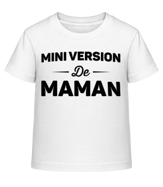 Mini Version De Maman - T-shirt shirtinator Enfant - Blanc - Devant