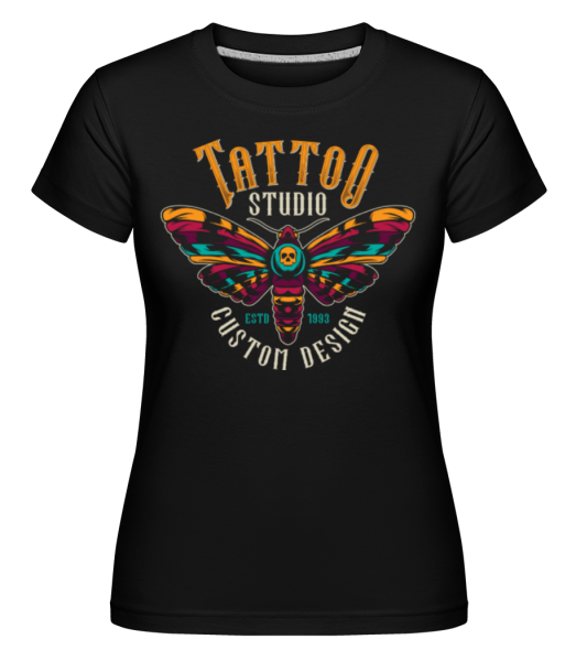 Tattoo Studio Custom Design -  T-shirt Shirtinator femme - Noir - Devant