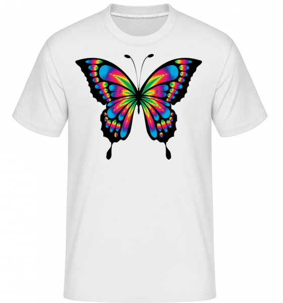 Papillon Arc En Ciel -  T-Shirt Shirtinator homme - Blanc - Vorn