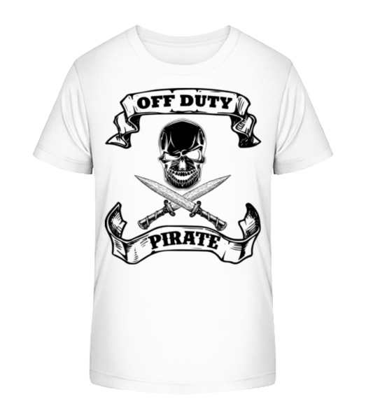 Off Duty Pirate - T-shirt bio Enfant Stanley Stella - Blanc - Devant