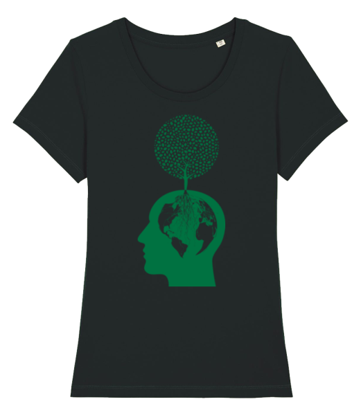 Chef Nature Et Environnement - T-shirt bio Femme Stanley Stella - Noir - Devant