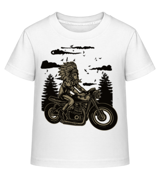 Indian Chief Rider - T-shirt shirtinator Enfant - Blanc - Devant