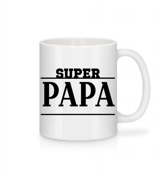 Super Papa - Mug en céramique blanc - Blanc - Vorn