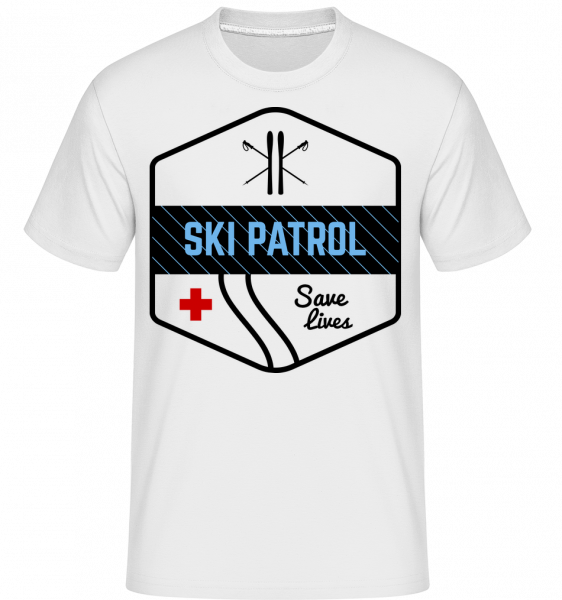 Ski Patrol Icon -  T-Shirt Shirtinator homme - Blanc - Vorn