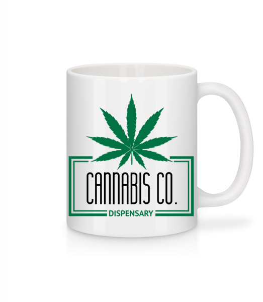 Cannabis Co. Icon - Mug en céramique blanc - Blanc - Vorn