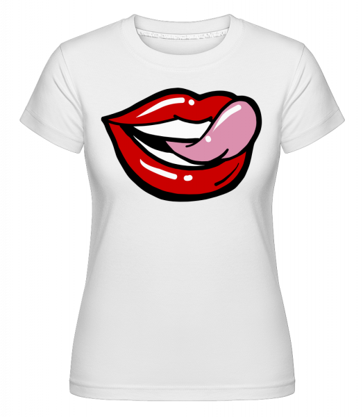 Red Lips -  T-shirt Shirtinator femme - Blanc - Vorn