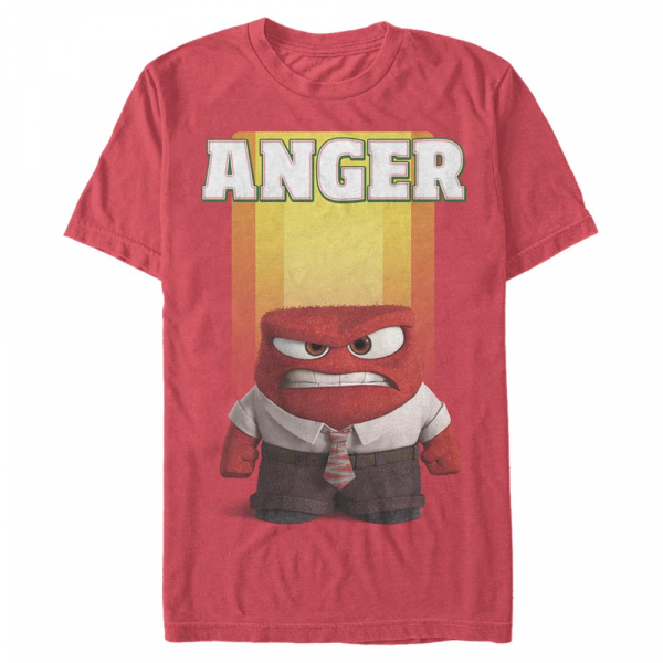 Pixar - Vice Versa - Anger - Homme T-shirt - Rouge - Devant