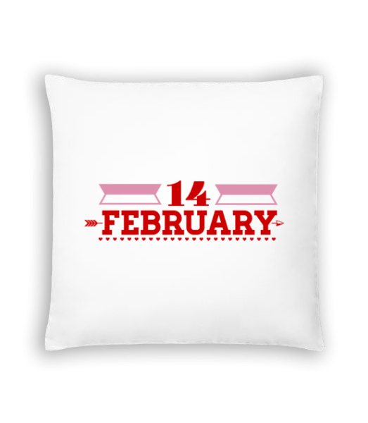 14 February Valentine - Coussin - Blanc - Devant