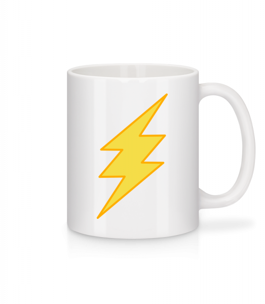 Flash Icon - Mug en céramique blanc - Blanc - Vorn