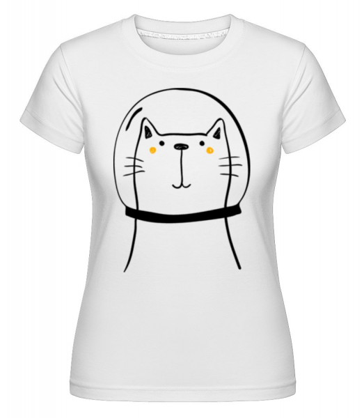 Chat De L'Espace -  T-shirt Shirtinator femme - Blanc - Devant