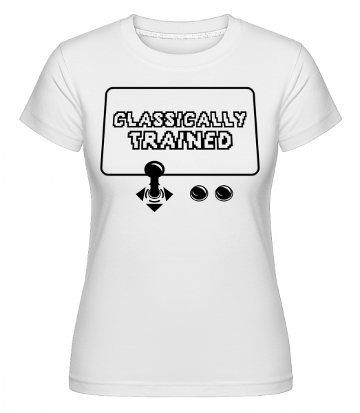 Classically Trained Gamer -  T-shirt Shirtinator femme - Blanc - Vorn
