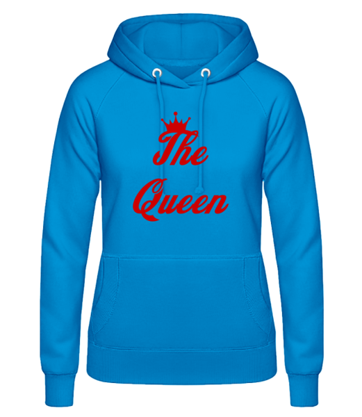 The Queen - Sweat à capuche Femme - Bleu clair - Devant