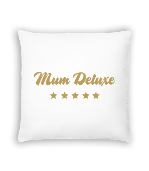 Mum Deluxe - Beige - Coussin - Blanc - Devant