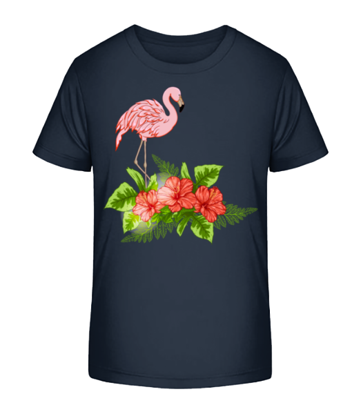 Flamingo In Paradise - T-shirt bio Enfant Stanley Stella - Bleu marine - Devant