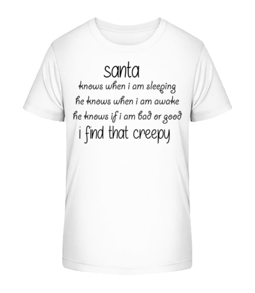 Creepy Santa - T-shirt bio Enfant Stanley Stella - Blanc - Devant