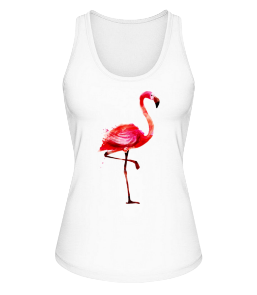 Flamingo - Débardeur bio Femme Stanley Sella - Blanc - Devant