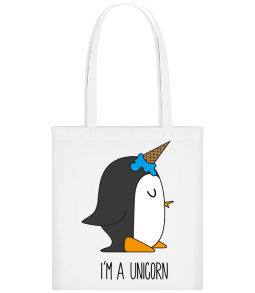 I'm A Unicorn Penguin - Tote Bag - Blanc - Devant
