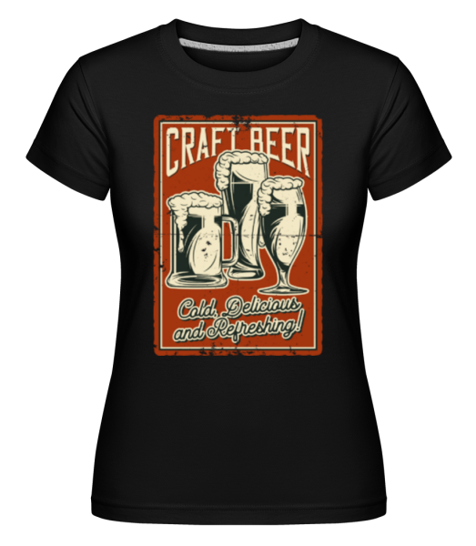 Craft Beer -  T-shirt Shirtinator femme - Noir - Devant